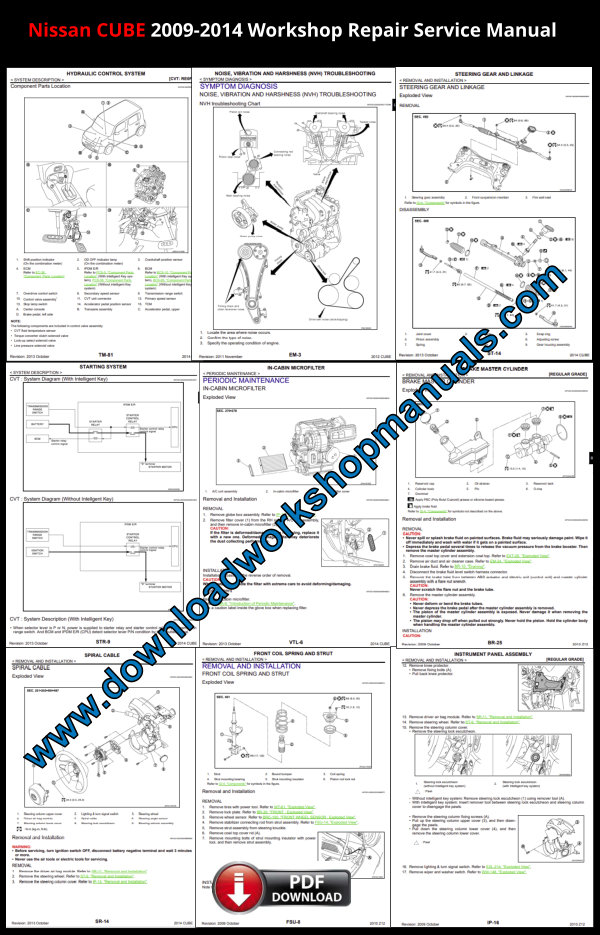 Nissan Cube workshop Repair Manual Download