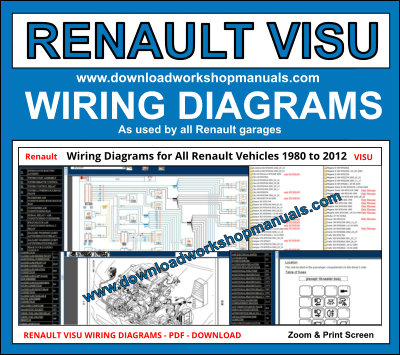 Renault VISU Wiring Diagrams Service Repair Workshop Manual