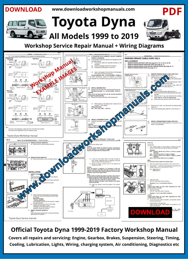 Toyota Dyna Workshop Repair Manual