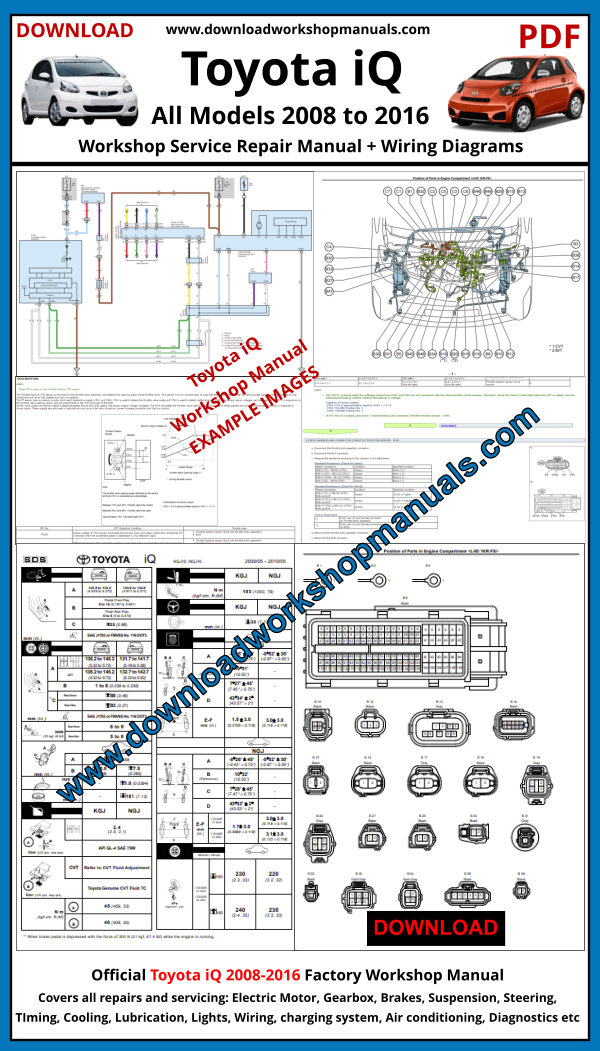 Toyota iQ Service Repair Workshop Manual