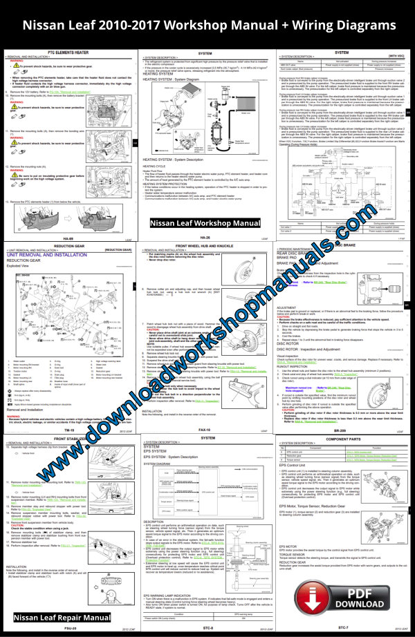 Nissan Leaf Service Repair Manual