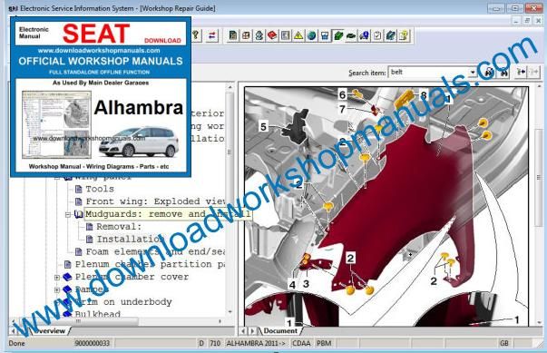 Seat Alhambra Repair Manual