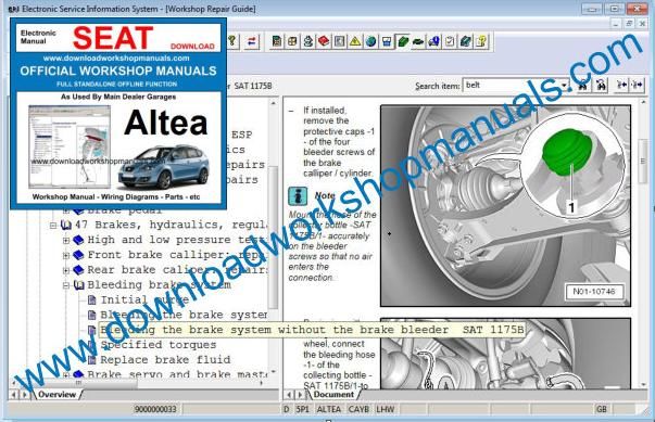 Seat Altea Service Manual