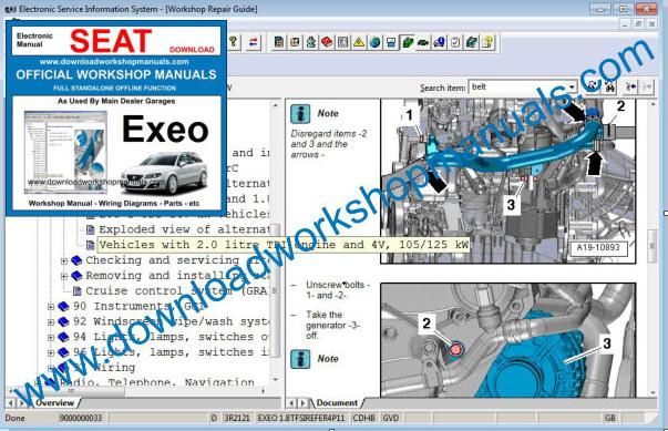 Seat Exeo Repair Manual