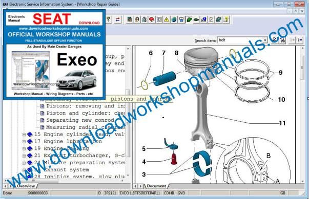 Seat Exeo Service Manual