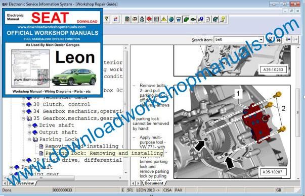 Seat Leon Repair Manual