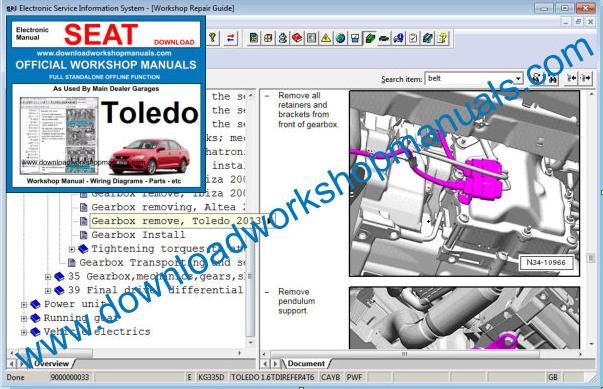 Seat Toledo Repair Manual