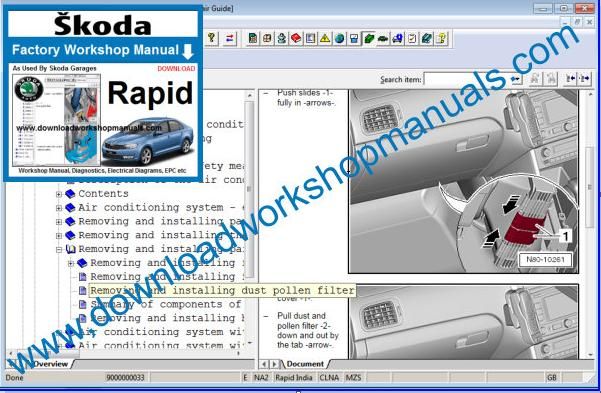 Skoda Rapid Service Manual