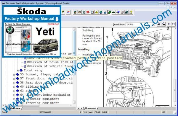 Skoda Yeti Service Manual