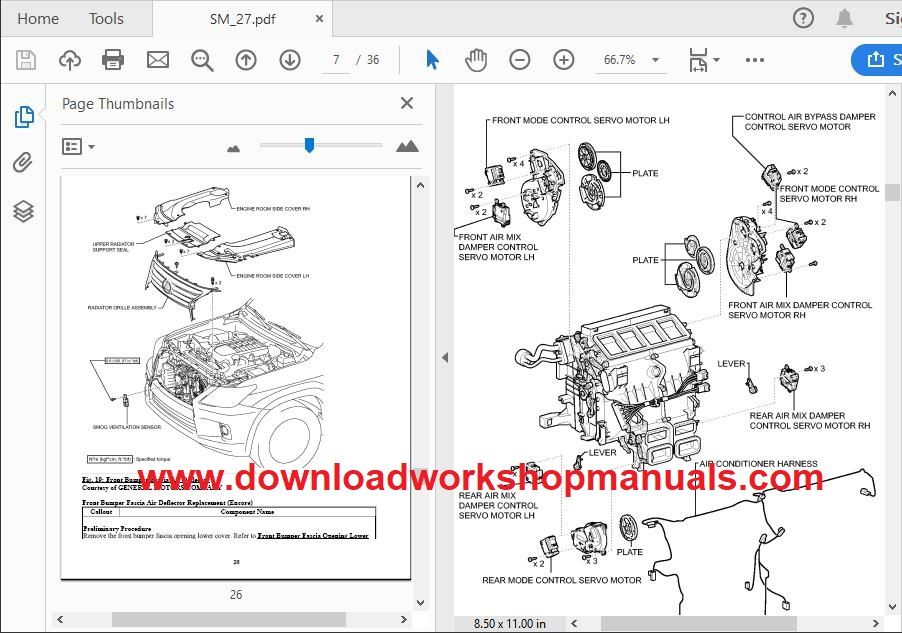 Vauxhall Mokka Workshop Manual