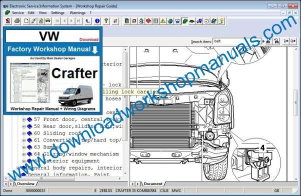 VW Volkswagen Crafter Repair Manual