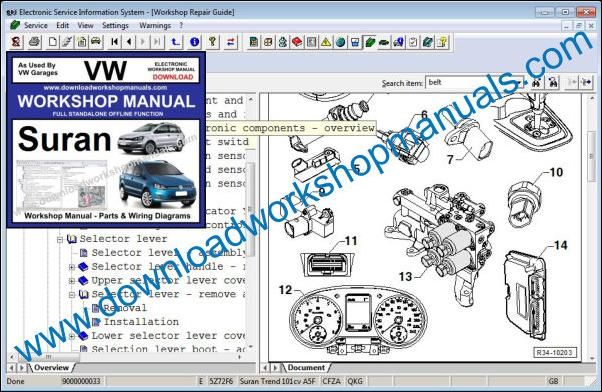 VW Volkswagen Suran Repair Manual
