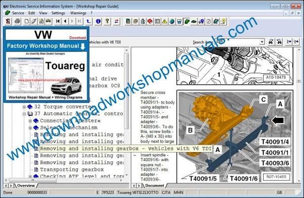 VW Volkswagen Touareg Repair Manual