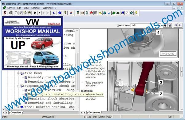 VW Volkswagen Up Repair Manual