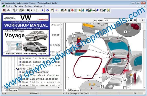 VW Volkswagen Voyage Service Manual