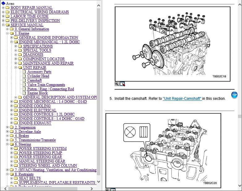 Chevrolet Aveo Workshop Manual