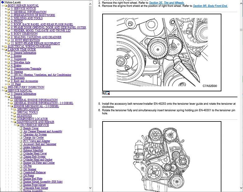 Daewoo Lacetti Workshop Manual and Wiring Diagrams