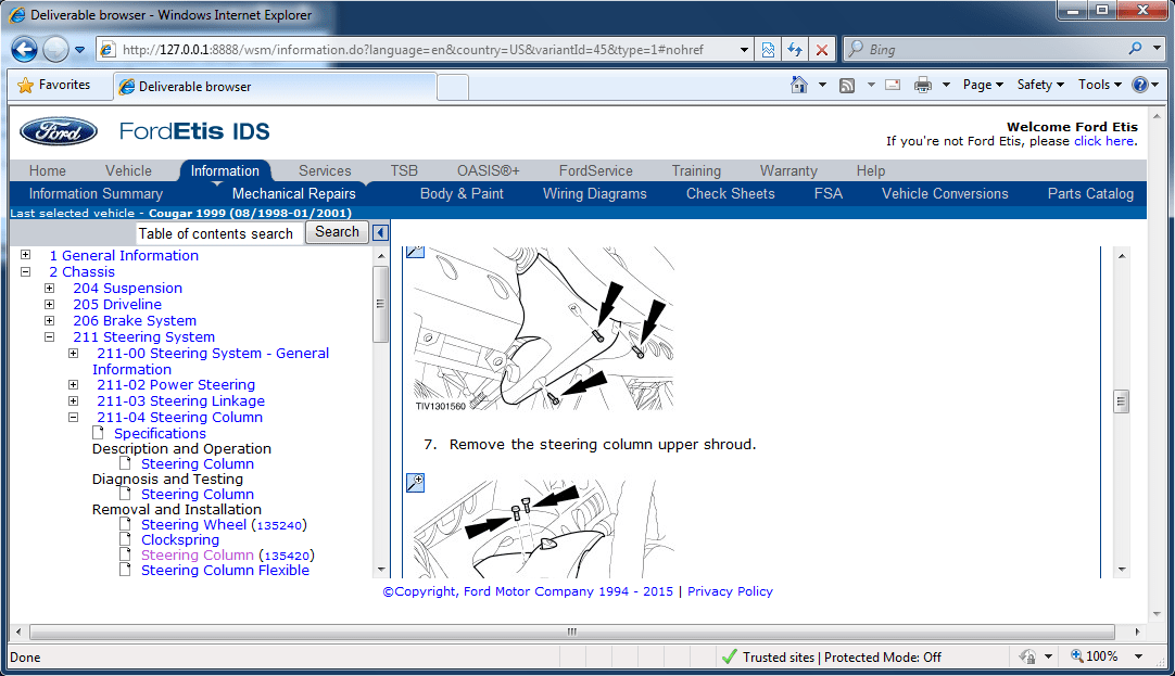 ford explorer workshop manual