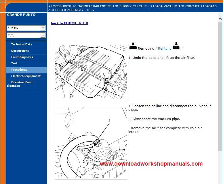 Fiat Grande Punto Service Manual