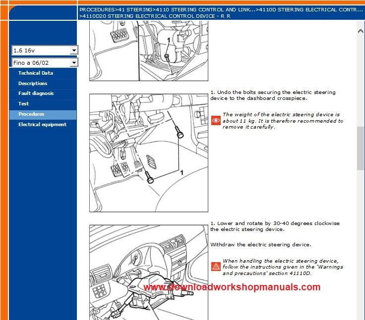 Fiat Stilo Workshop Manual