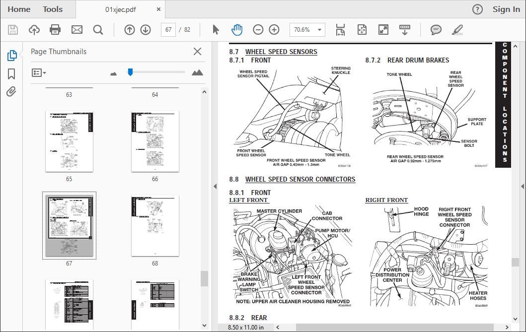 Jeep Cherokee Workshop Manual and Wiring Diagrams Download