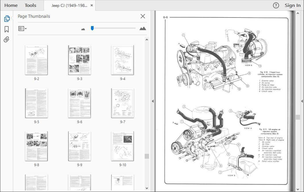 Jeep CJ Workshop Repair Manual and Wiring Diagrams Download