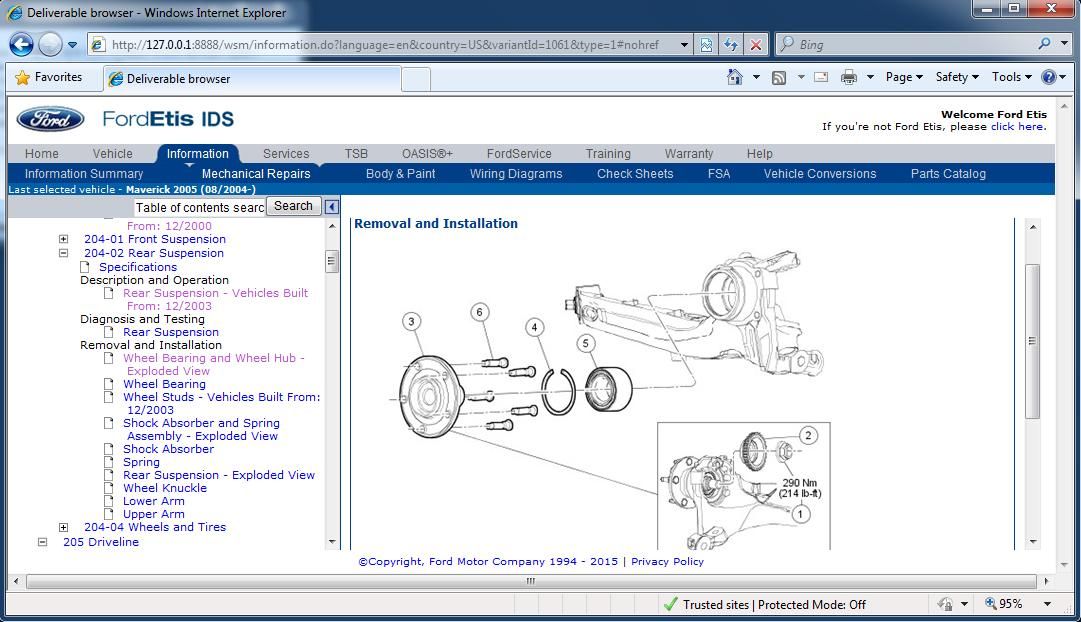 ford maverick workshop manual