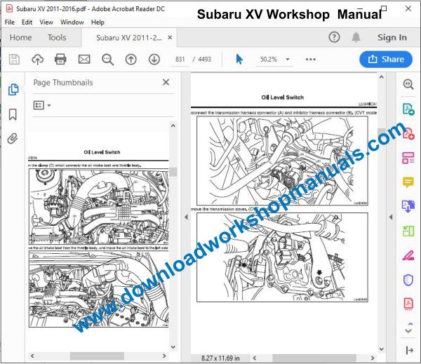 subaru xv workshop manual